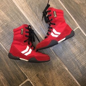 Naturino Suede Trim Red Boots EUR 24/ US7.5
